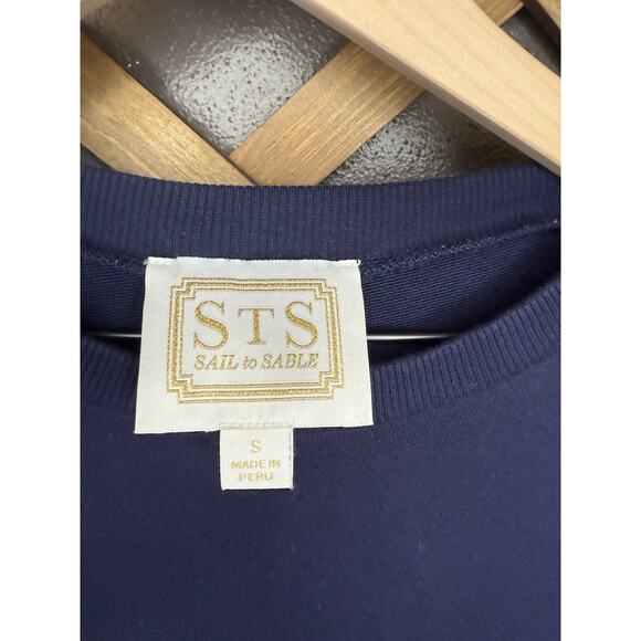 Sail to Sable STS Crewneck Sweatshirt Red stripes Size Small - Picture 2 of 3